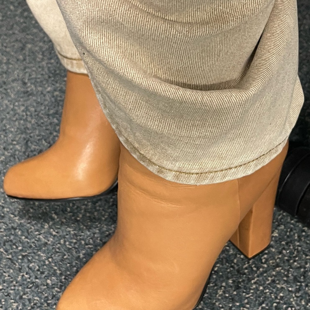 Aldo Camel Heeled Boots